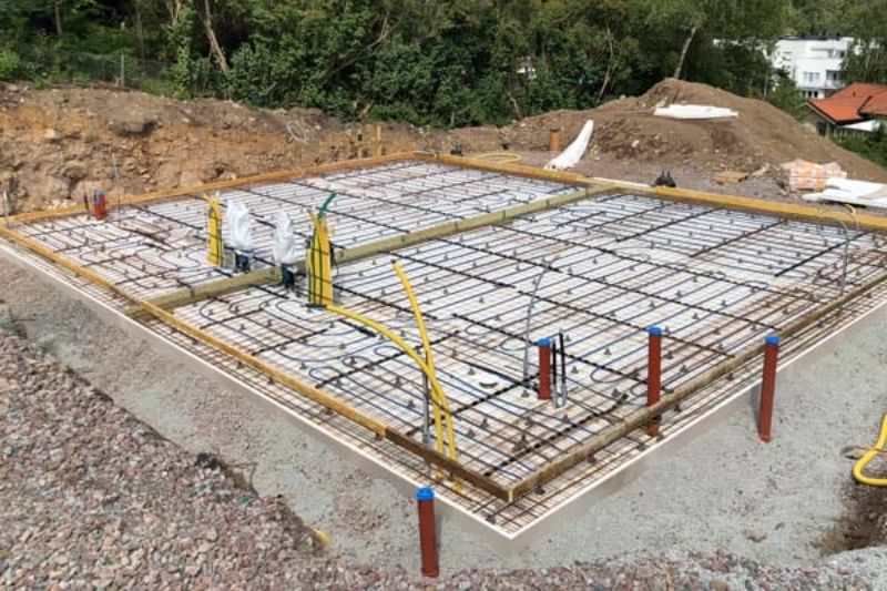 11. Gjutning av betonggrund till garage